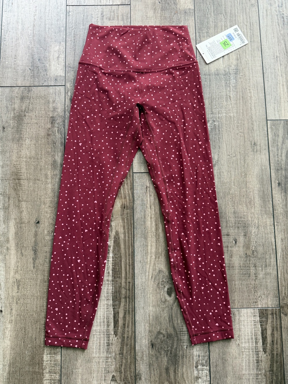 Lululemon Align Valentine Scattered Heart with Polka Dot Leggings